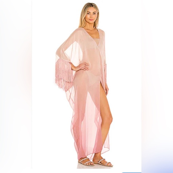 Michael Costello Other - NWT Michael Costello x Revolve “Callie Kaftan” - Mauve Maxi Coverup - L